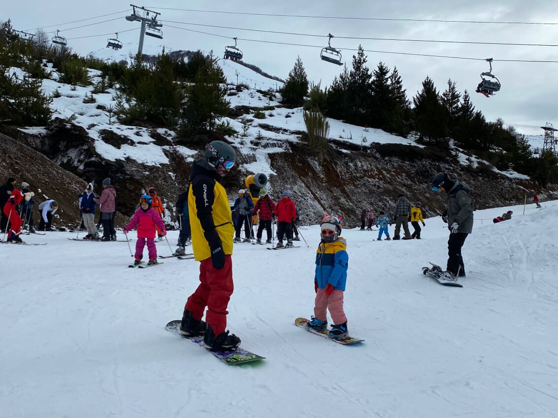 Clase bautismo de ski / snow - Cerro Catedral